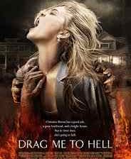 The poster for the Sam Raimi horror film Drag Me to Hell.