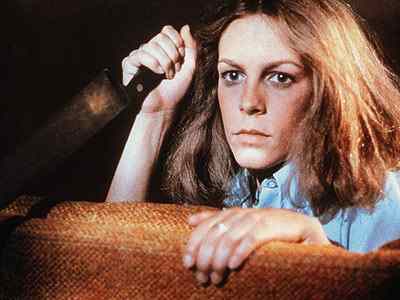 Jamie Lee Curtis in John Carpenter's Halloween.