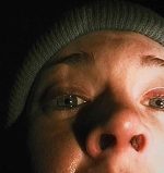 Heather Donahue as herself in the closeup shot at the end of Daniel Myrick and Eduardo Sanchez's the Blair Witch Project