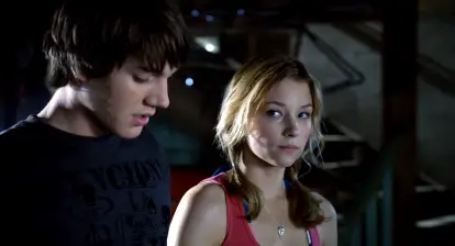 Dane (Chris Massoglia) and Julie (Haley Bennett) in Joe Dante's family friendly horror The Hole 2009.