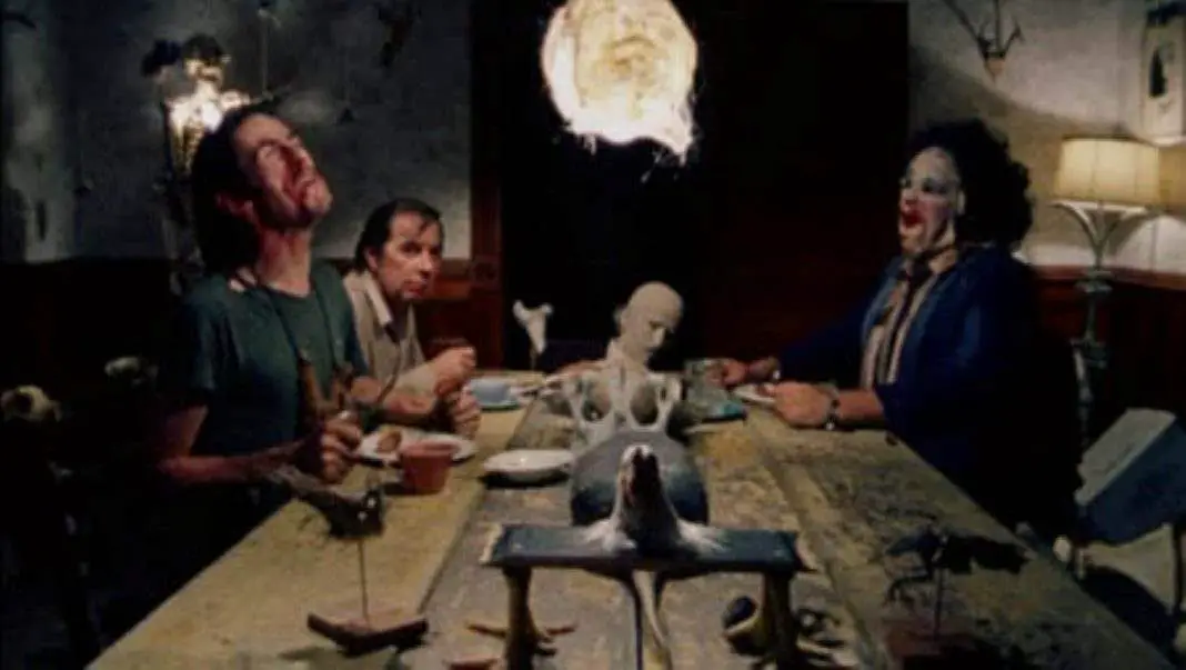 Texas Chainsaw Dinner Scene