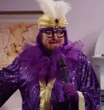 John Brennan, front and center and clad in purple, breaks out into song during the debut episode of the "Up All Night" revival. (Kings of Horror)