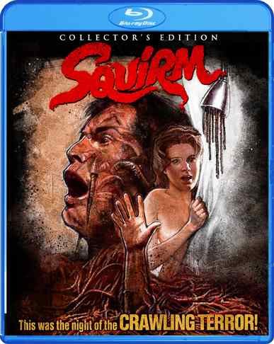 Blu-ray box art for Jeff Lieberman's Squirm.