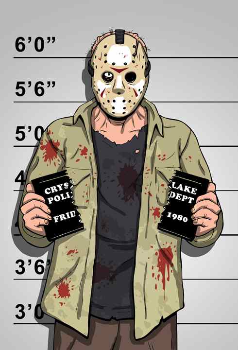 Jason Voorhees mug shot