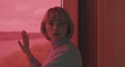 Haley Bennett in Swallow red