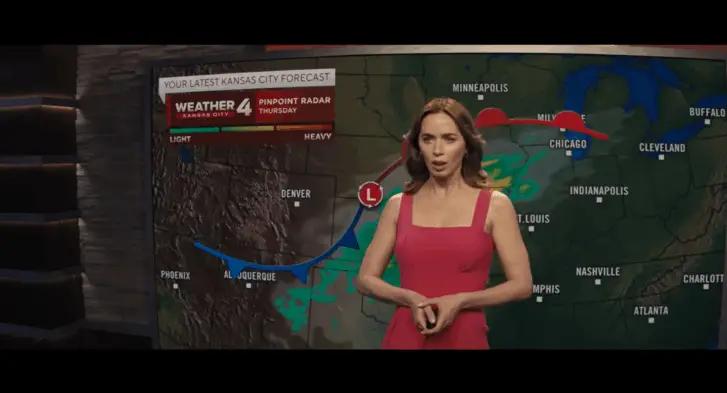Emily Blunt predicts more than the weather in Disclosure Day ...