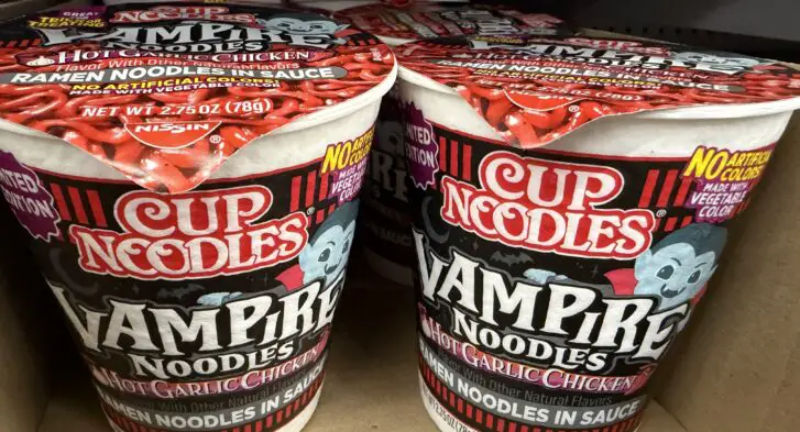 Vampire Noodles are pretty much THE gimmick junk food of Halloween 2026!