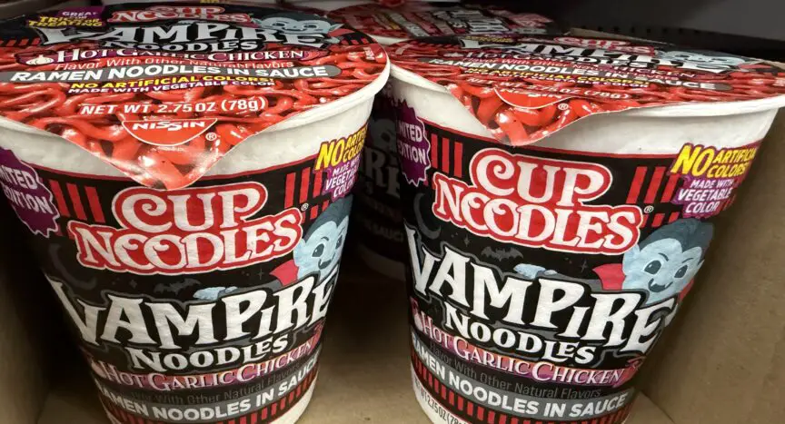 Vampire Noodles are pretty much THE gimmick junk food of Halloween 2026!